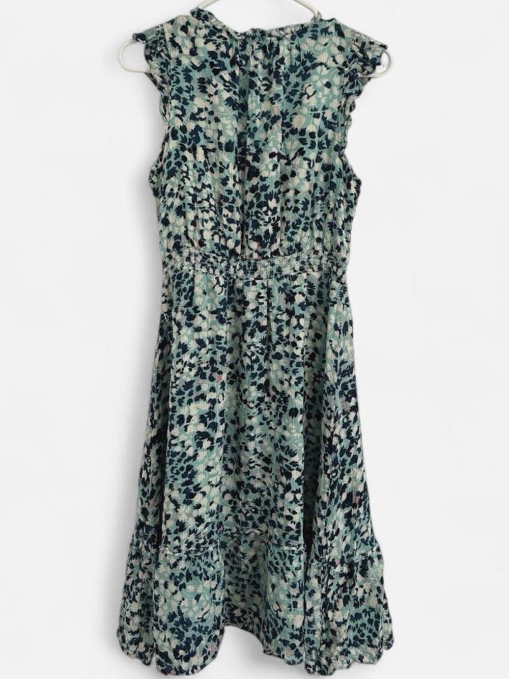 Loft Mint Green Floral Sleeveless Midi Dress - Picture 2 of 3